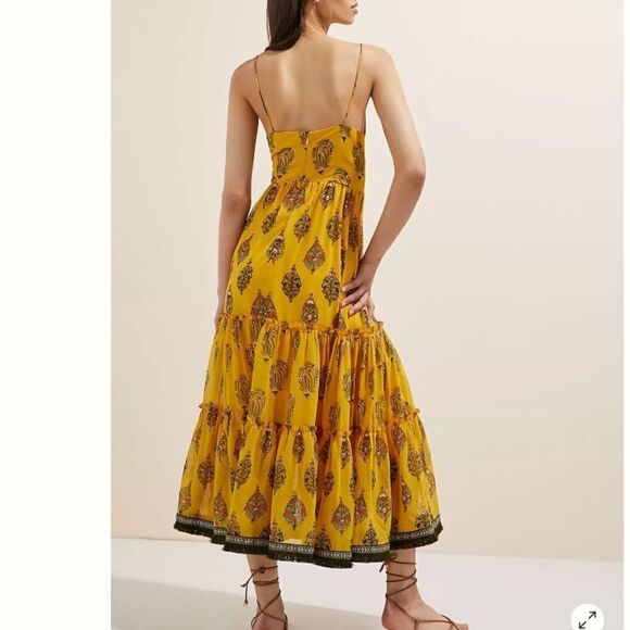 NWT Sachin & Babi X Anthropologie Tiered Midi Dress Size 10 - Picture 7 of 16